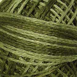 Valdani Variegated 3 Strand Ball Cotton Floss - 30yd / O579 Faded Olive