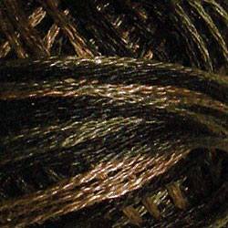 Valdani Variegated 3 Strand Ball Cotton Floss - 30yd / O531 Black Nut