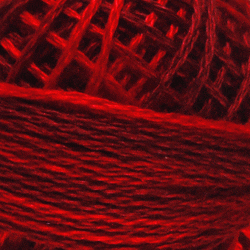 Valdani Variegated 3 Strand Ball Cotton Floss - 30yd / M43 Vibrant Reds