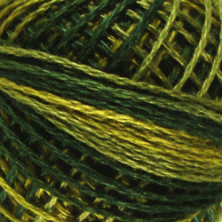 Valdani Variegated 3 Strand Ball Cotton Floss - 30yd / M19 Olives