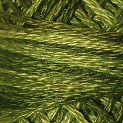 Valdani Variegated 3 Strand Ball Cotton Floss - 30yd / O519 Green Olives