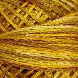 Valdani Variegated 3 Strand Ball Cotton Floss - 30yd / V106 Antique Golds