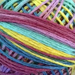 Valdani Variegated 3 Strand Ball Cotton Floss - 30yd / M32 Jewels