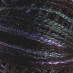 Valdani Variegated 3 Strand Ball Cotton Floss - 30yd / M91 Black Night