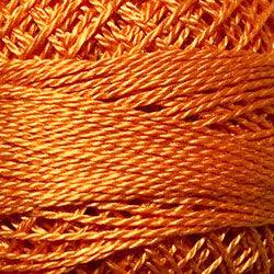 Valdani Solid Pearl Cotton Ball Size 12 - 109yd / 204 Bright Orange Coral