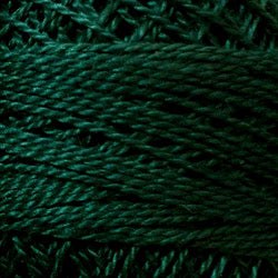 Valdani Solid Pearl Cotton Ball Size 12 - 109yd / 833 Spruce Green Dark