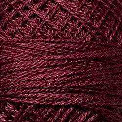 Valdani Solid Pearl Cotton Ball Size 12 - 109yd / 843 Old Rose Dark