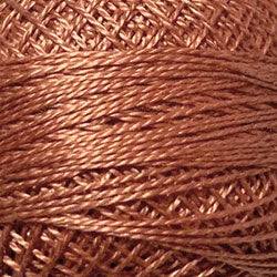 Valdani Solid Pearl Cotton Ball Size 12 - 109yd / 862 Faded Rust Medium