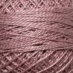 Valdani Solid Pearl Cotton Ball Size 12 - 109yd / 881 Distant Mauve Light