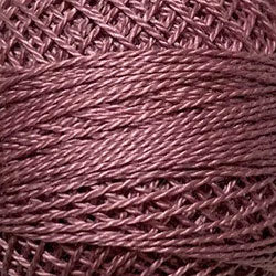 Valdani Solid Pearl Cotton Ball Size 12 - 109yd / 882 Distant Mauve Medium