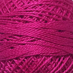 Valdani Solid Pearl Cotton Ball Size 8 - 73yd / 50 Magenta