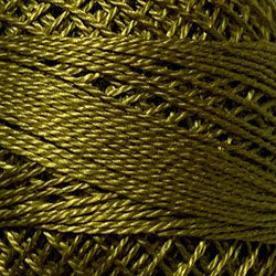 Valdani Solid Pearl Cotton Ball Size 8 - 73yd / 153 Antique Gold