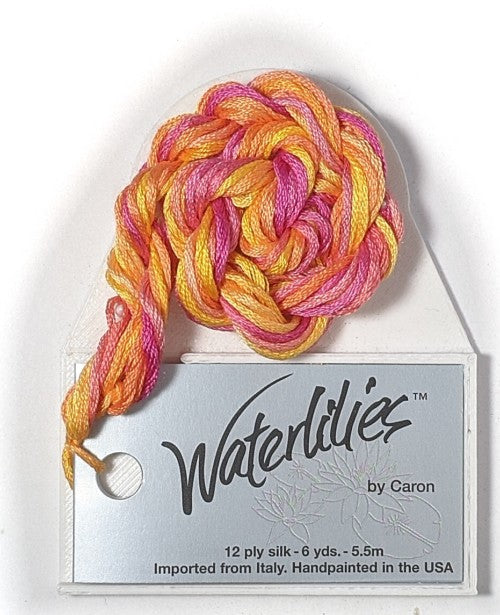 Caron Collection Hand Dyed Waterlilies / 276 Tequila Sunrise