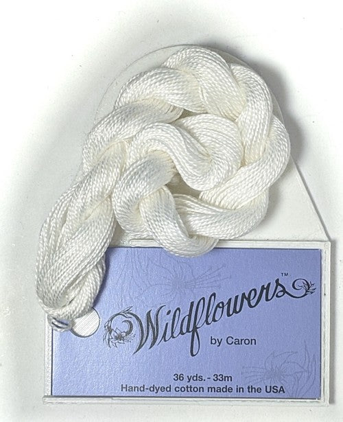 Caron Collection Hand Dyed Wildflowers / 100 Snow White
