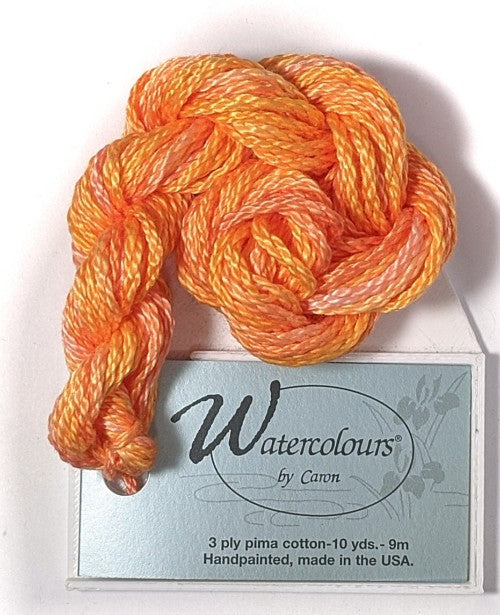 Caron Collection Hand Dyed Watercolours / 208 Tangerine