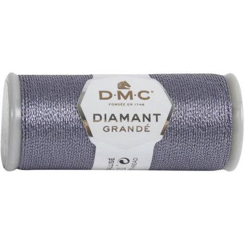 DMC Diamant Grande Metallic Thread - 21.8yd / G317 Anthracite Grey