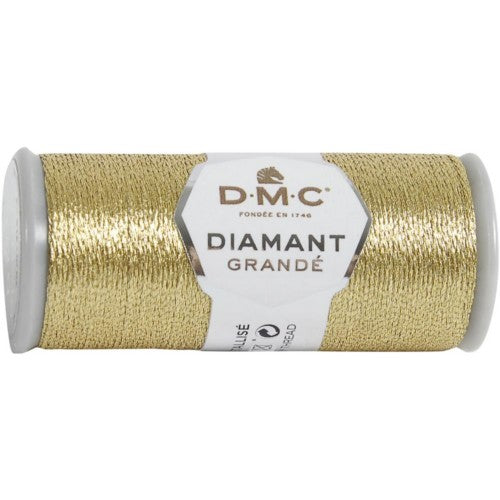 DMC Diamant Grande Metallic Thread - 21.8yd / G3821 Light Gold