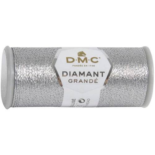 DMC Diamant Grande Metallic Thread - 21.8yd / G415 Dark Silver