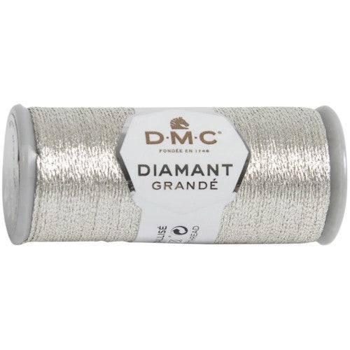 DMC Diamant Grande Metallic Thread - 21.8yd / G168 Light Silver