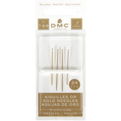 DMC Gold Embroidery Hand Needles - 4/pkg