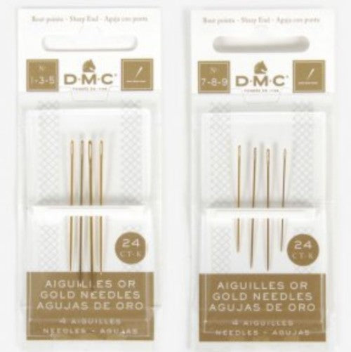 DMC Gold Embroidery Hand Needles - 4/pkg