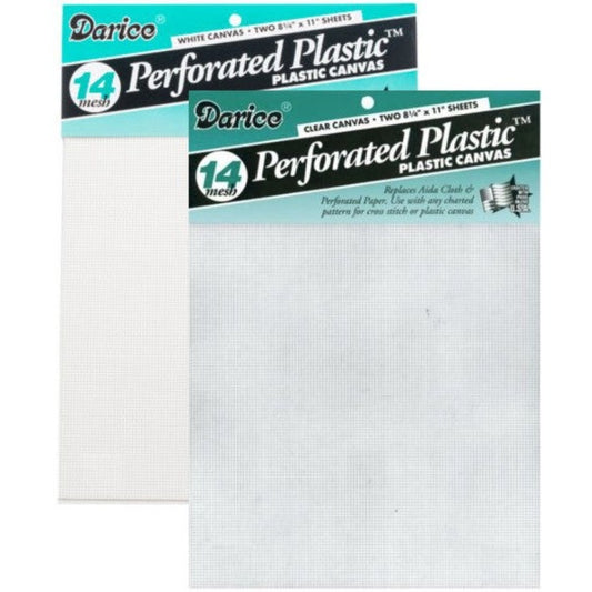 14ct Perforated Plastic Canvas 14 Count 8.5 x 11 - 2 sheets/pkg