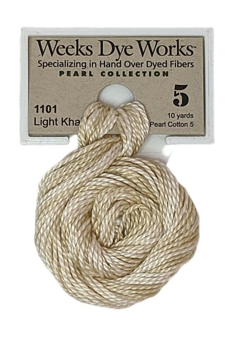 Weeks Dye Works Pearl Cotton #5 / 1101 Light Khaki