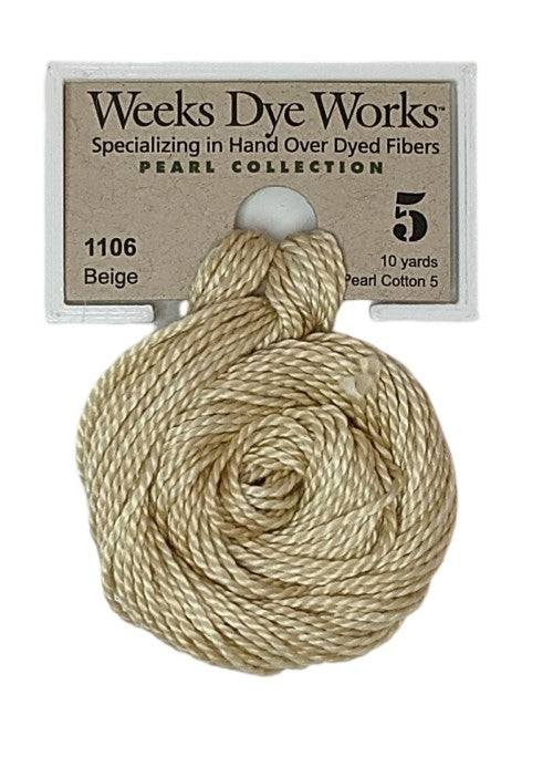 Weeks Dye Works Pearl Cotton #5 / 1106 Beige