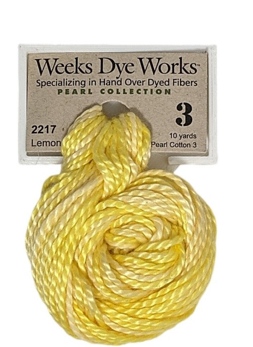 Weeks Dye Works Pearl Cotton #3 / 2217 Lemon Chiffon