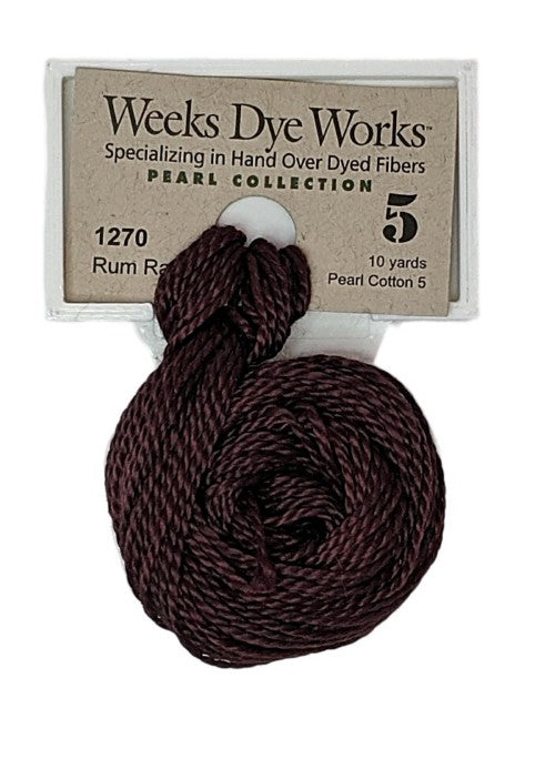 Weeks Dye Works Pearl Cotton #5 / 1270 Rum Raisin