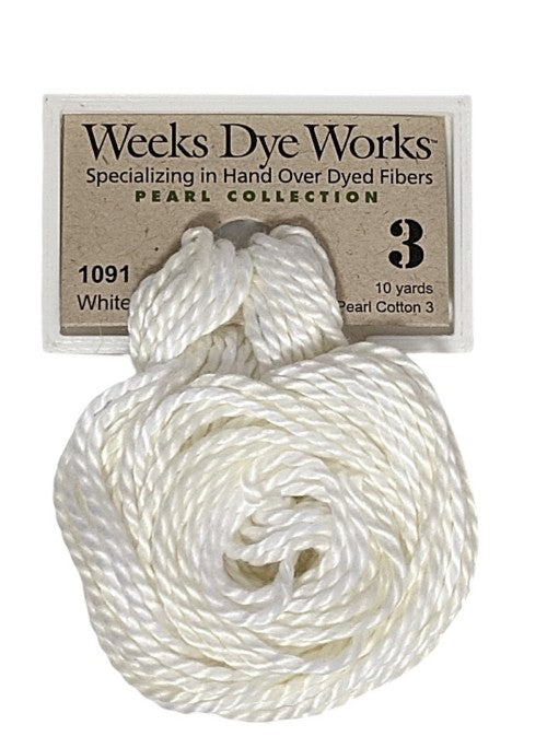 Weeks Dye Works Pearl Cotton #3 / 1091 Whitewash