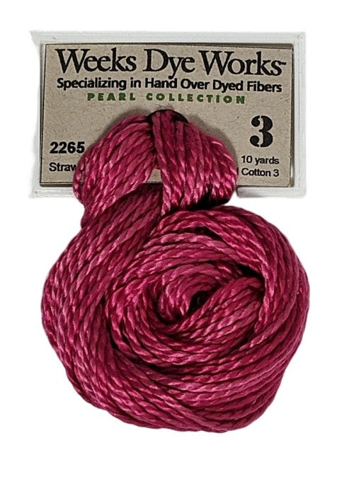 Weeks Dye Works Pearl Cotton #3 / 2265 Strawberry Fields