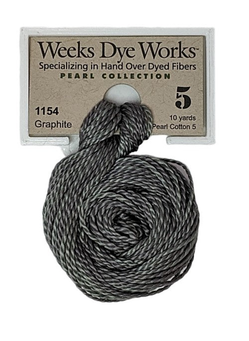 Weeks Dye Works Pearl Cotton #5 / 1154 Graphite