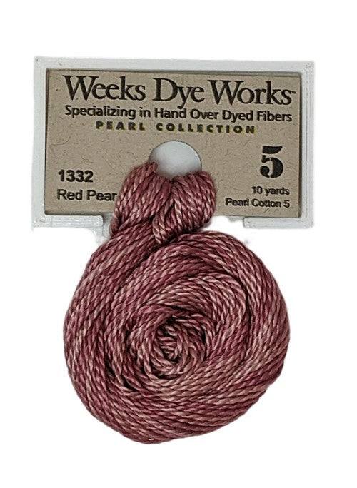 Weeks Dye Works Pearl Cotton #5 / 1332 Red Pear