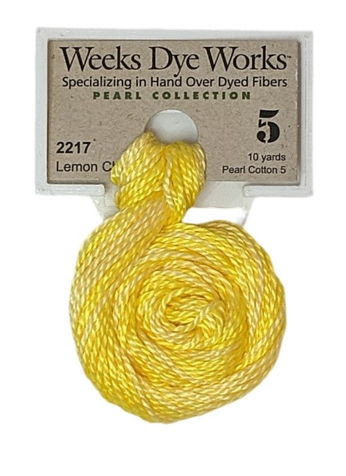 Weeks Dye Works Pearl Cotton #5 / 2217 Lemon Chiffon