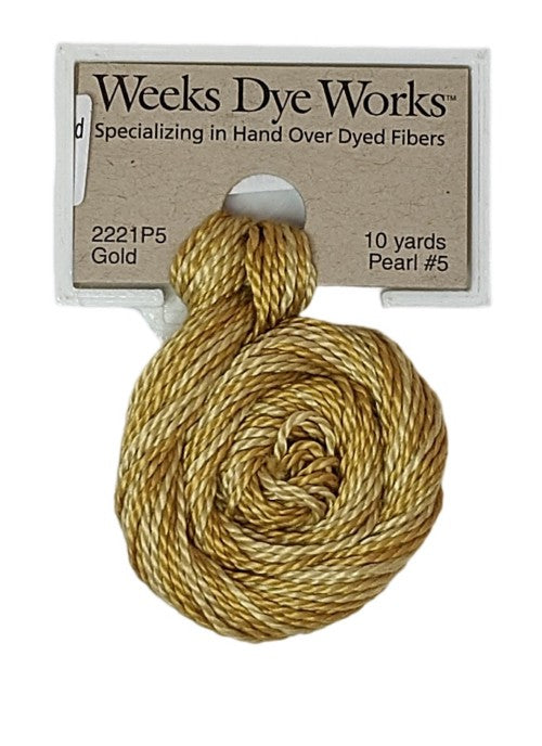 Weeks Dye Works Pearl Cotton #5 / 2221 Gold