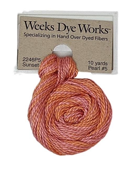 Weeks Dye Works Pearl Cotton #5 / 2246 Sunset