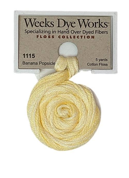 Weeks Dye Works 6 Strand Floss / 1115 Banana Popsicle