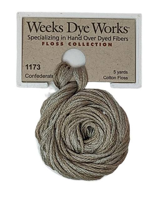 Weeks Dye Works 6 Strand Floss / 1173 Confederate Gray