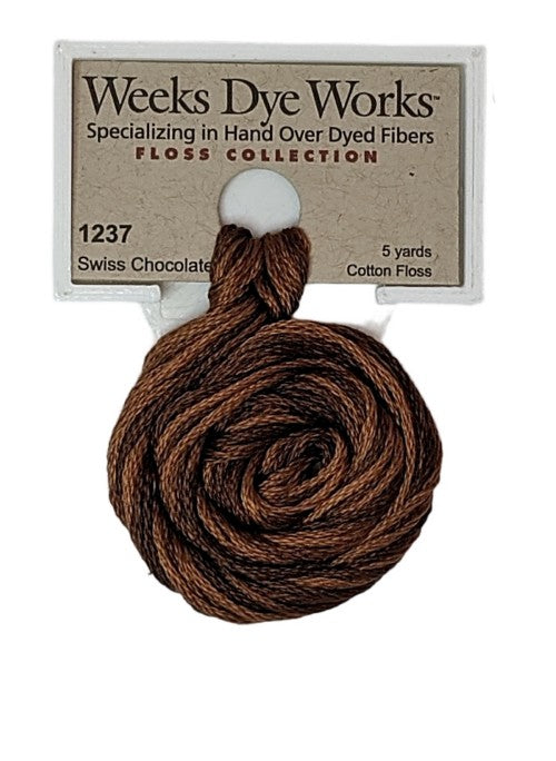 Weeks Dye Works 6 Strand Floss / 1237 Swiss Chocolate