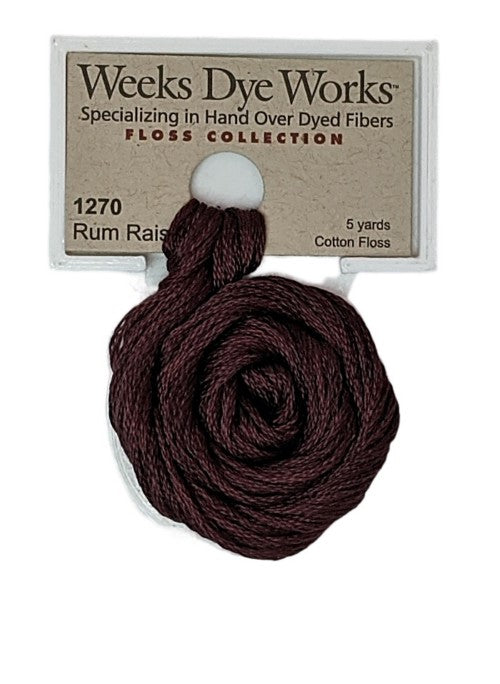 Weeks Dye Works 6 Strand Floss / 1270 Rum Raisin