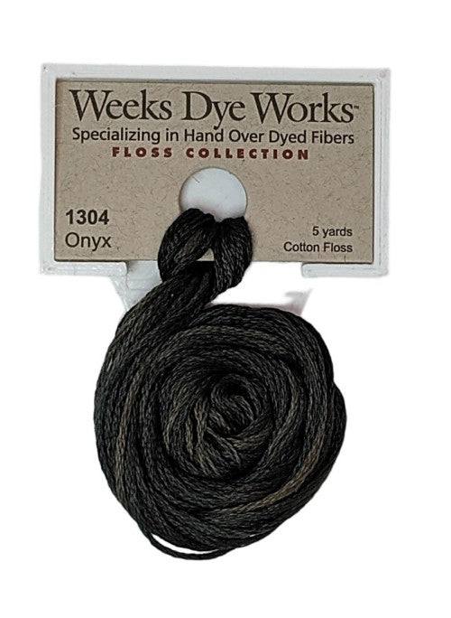 Weeks Dye Works 6 Strand Floss / 1304 Onyx