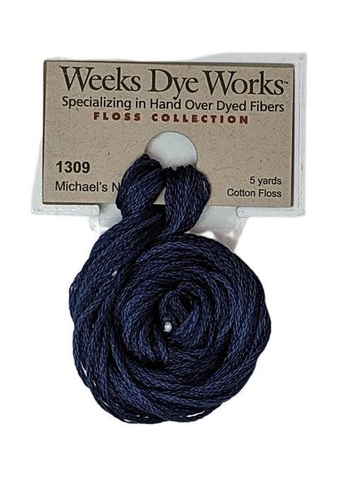 Weeks Dye Works 6 Strand Floss / 1309 Michaels Navy