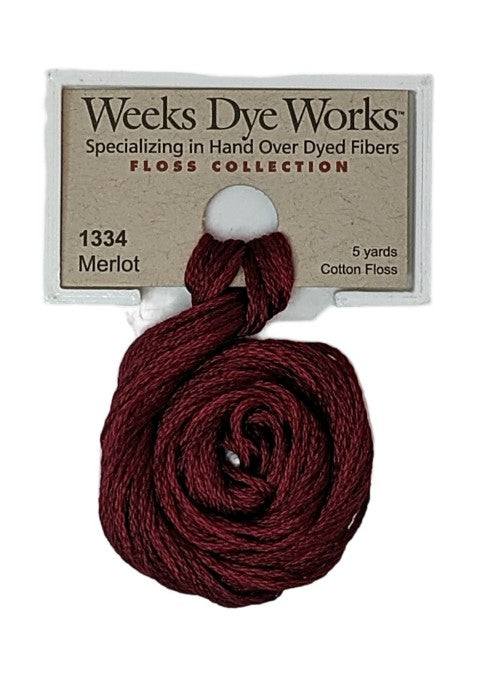 Weeks Dye Works 6 Strand Floss / 1334 Merlot