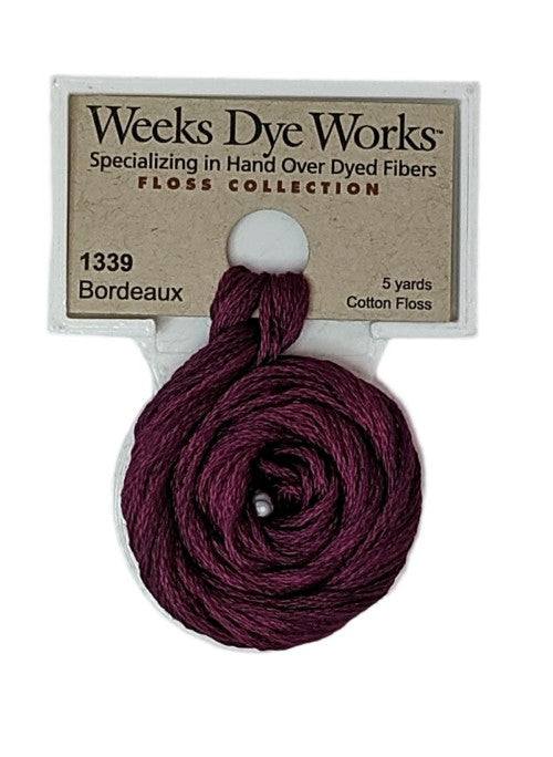 Weeks Dye Works 6 Strand Floss / 1339 Bordeaux