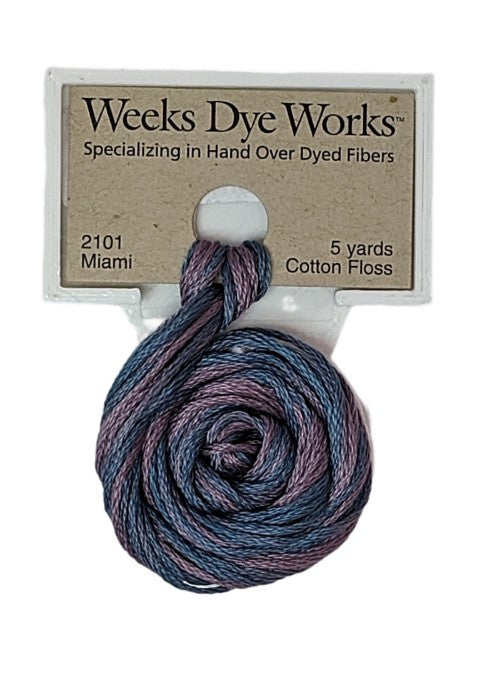 Weeks Dye Works 6 Strand Floss / 2101 Miami