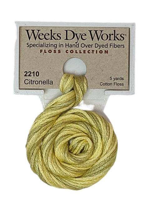 Weeks Dye Works 6 Strand Floss / 2210 Citronella