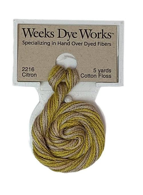 Weeks Dye Works 6 Strand Floss / 2216 Citron