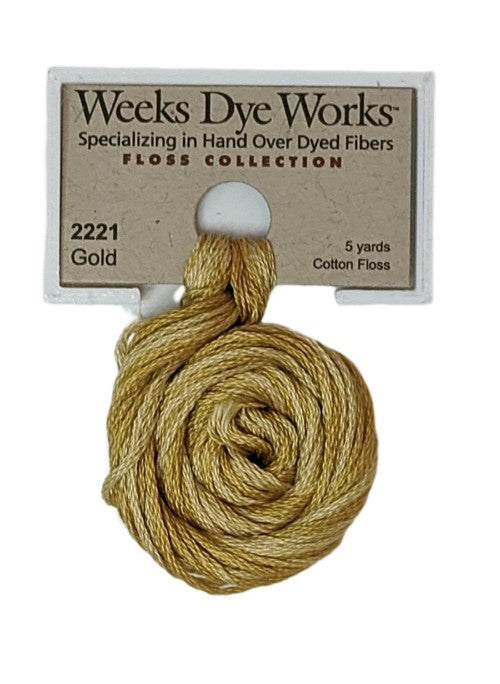 Weeks Dye Works 6 Strand Floss / 2221 Gold