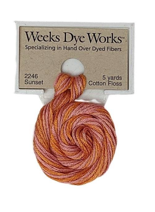 Weeks Dye Works 6 Strand Floss / 2246 Sunset